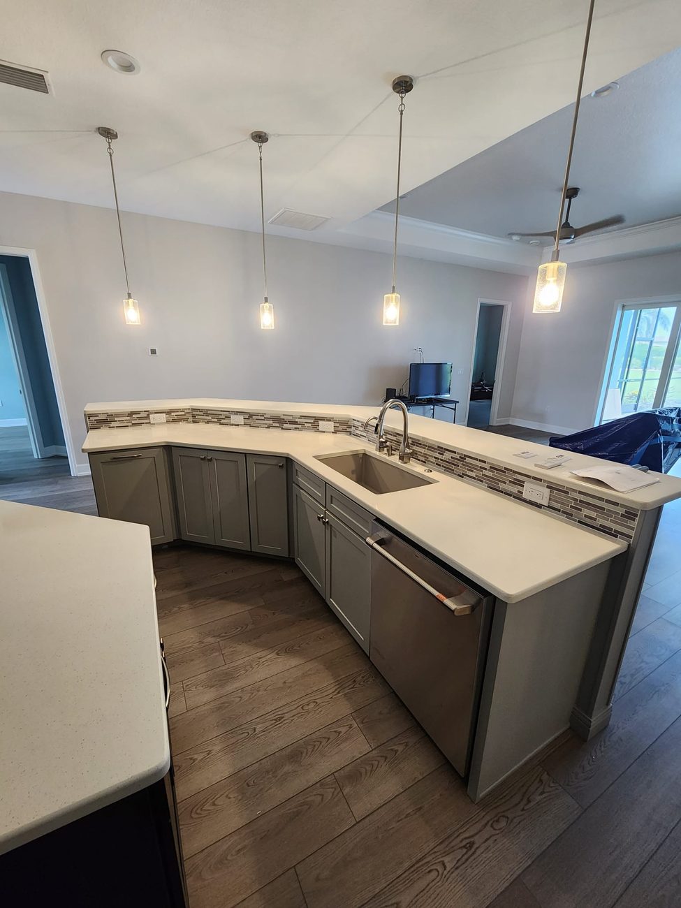 Custom kitchen architectural lighting