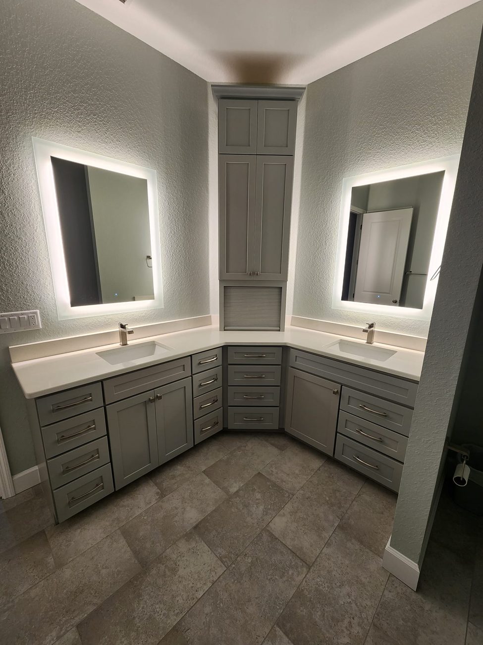 Custom bathroom lighting
